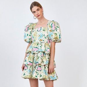 Hunter Bell Porter Dress Size 2 in Floral Tile